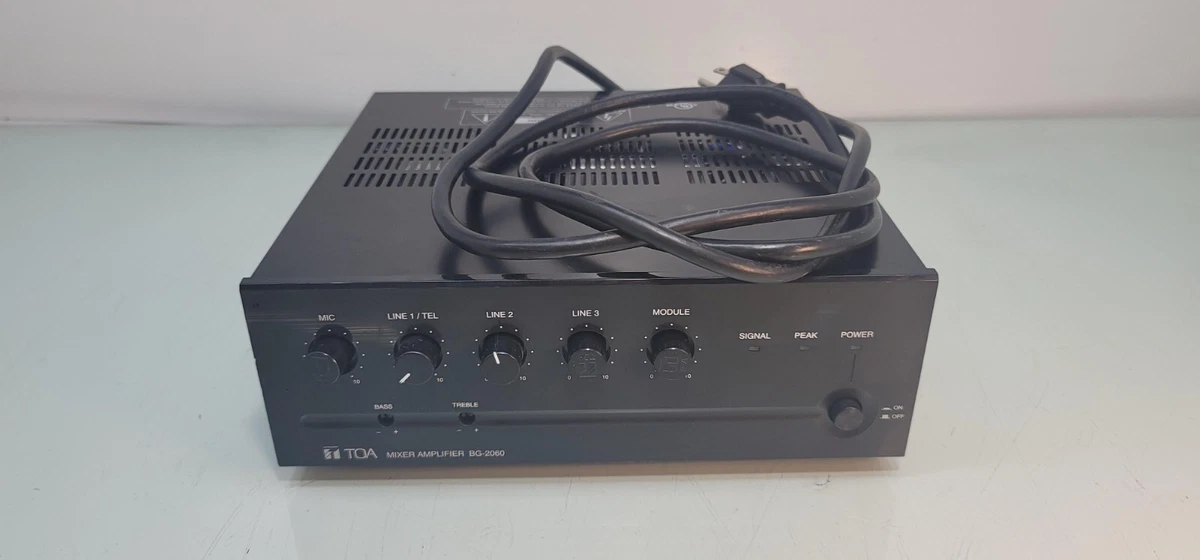 TOA MIXER AMPLIFIER BG 2120 CU Very Good Condition Input