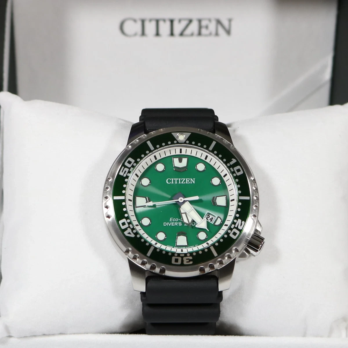 Citizen Eco-Drive Promaster Green Dial Sea Diver Watch BN0158-18X  4974374299673 | eBay