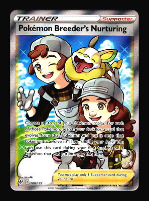 Pokemon Breeder's Nurturing Darkness Ablaze #188/189 Pokemon Card