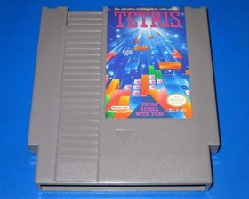 Lot of 2 Nintendo NES Puzzle Video Game Cartridges Tetris + Loopz (Tested)
