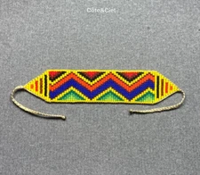 Embera Chami beaded Bracelet by women of the Colombian indigenous tribe 3134