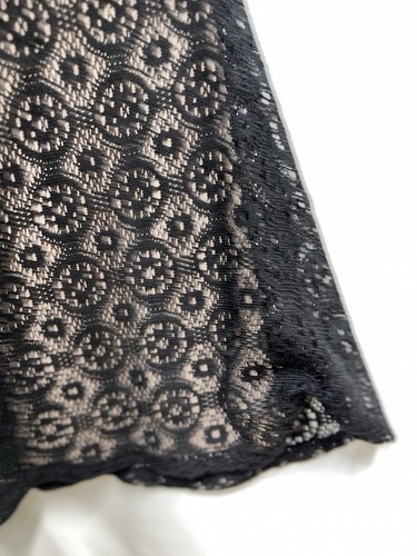 London Times Dress Womens Sz 12 Black Crochet Lace Sleeveless Midi Capsule - Picture 13 of 14