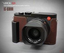 LIM'S Genuine Leather Half Case Metal Grip Dovetail Plate For Leica Q3 Q3 43 BR