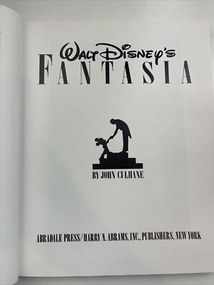 Vintage Walt Disney's Fantasia Book By John Culhane Abradale Press