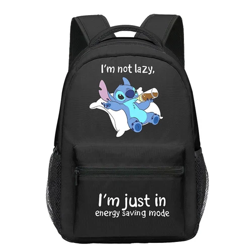 Cartoon Stitch School Backpack Laptop Bags Kids Handbag Travel Bag Teenagers Bag - Picture 22 of 56