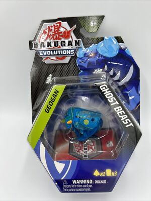Bakugan Evolutions Geogan Ghost Beast Action Figure With Ability Cards