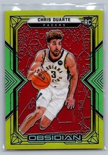 /99 Chris Duarte Rookie 2021-22 Obsidian Electric Etch Red Yellow Green #163 RC