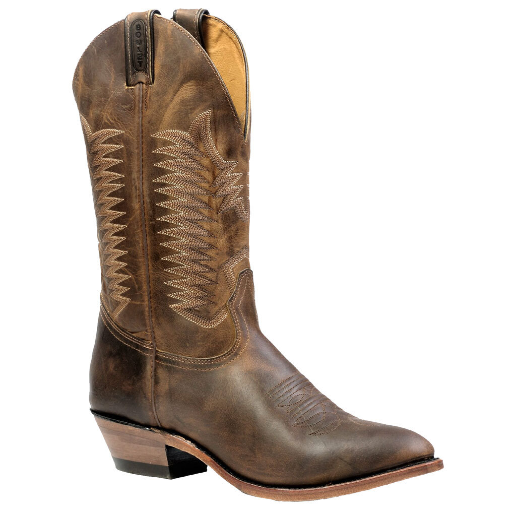 Bottes Boulet western country marron homme robustes pour cavaliers