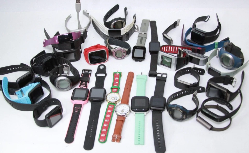 16 libras de rastreadores y relojes surtidos 190+ ver fotos para más detalles - sin probar Foto 4 de 4