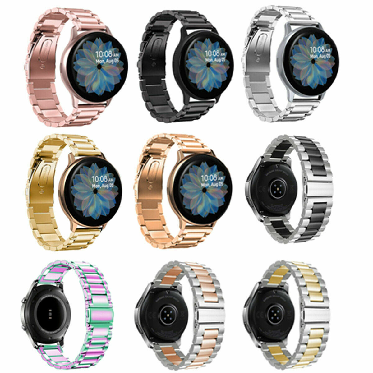 Stainless Steel Watch Band Strap For Samsung Galaxy Watch 40 44