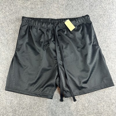 MNML Mens Mesh Basketball 5  Shorts  Size XL Black Drawstrings Pockets