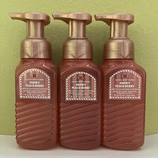  3 Bath  Body Works SNOWY PEACH BERRY Gentle Foaming Hand Soap 8.75oz NEW