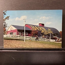 Barn Theatre Augusta Michigan summer seasonal off M-96 Vintage chrome Postcard