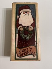 Rubber Stampede Merry Christmas Santa Rubber Stamp