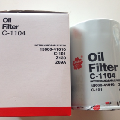 SAKURA OIL FILTER C-1104 C-101 Z139 NEW 15600-41010 FOR TOYOTA | eBay