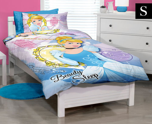 Girls Licensed Disney Princess Single Bed Quilt Doona Cover Set