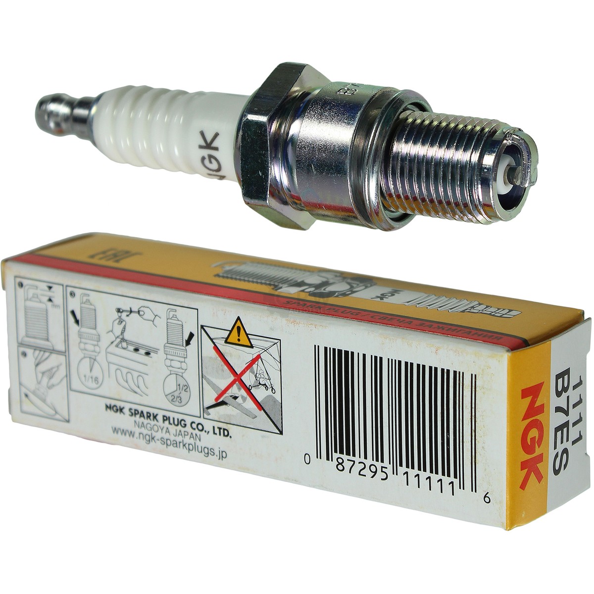 B7es Candela Ngk Nickel - Stock: N.1111 Spark Plug B7es - Ngk - Candel - Foto 10