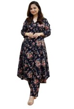 Kurta Set for Women Ethnic Co-Ord Set Printed Kurti Pant Set