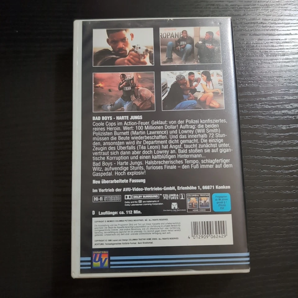 VHS - Bad Boys: Harte Jungs - Action/Komödie - 1995 - Bild 3 von 4