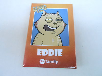 VINTAGE PROMO PINBACK BUTTON #89-128 - MOVIE - SLACKER CATS - EDDIE