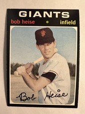 High-Grade 1971 Topps #691 - S.F. GIANTS Infielder  BOB HEISE              71256