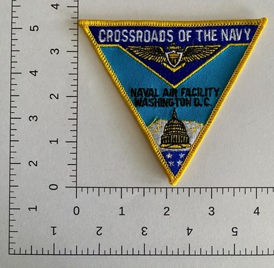 Crossroads of the Navy Patch Naval Air Facility Washington DC Embroidered