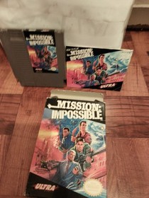 Nintendo NES Mission: Impossible Game in Original Box 1990 