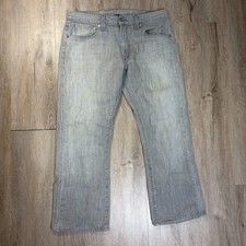 Levis Hesher Boot Cut Jeans 34x27 Gray Made in USA Capital E 100% Cotton