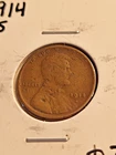 1914 S Lincoln Copper Wheat Cent, San Francisco     inv07    p179