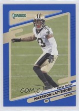 2021 Panini Donruss Press Proof Blue Marshon Lattimore #99 0nr3