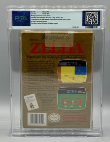 The Legend of Zelda Nintendo NES CIB Complete OVAL SOQ PSA 8.0 Graded