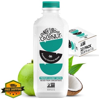 ONCE UPON A COCONUT Coconut Water 33.8 Fl Oz 12 Pack