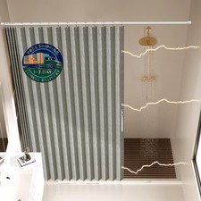 Cortinas de ducha plegables magn ticas en forma de acorde n, de poli ster