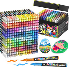 240 Farben Acrylstifte Für Steine Wasserfest...
