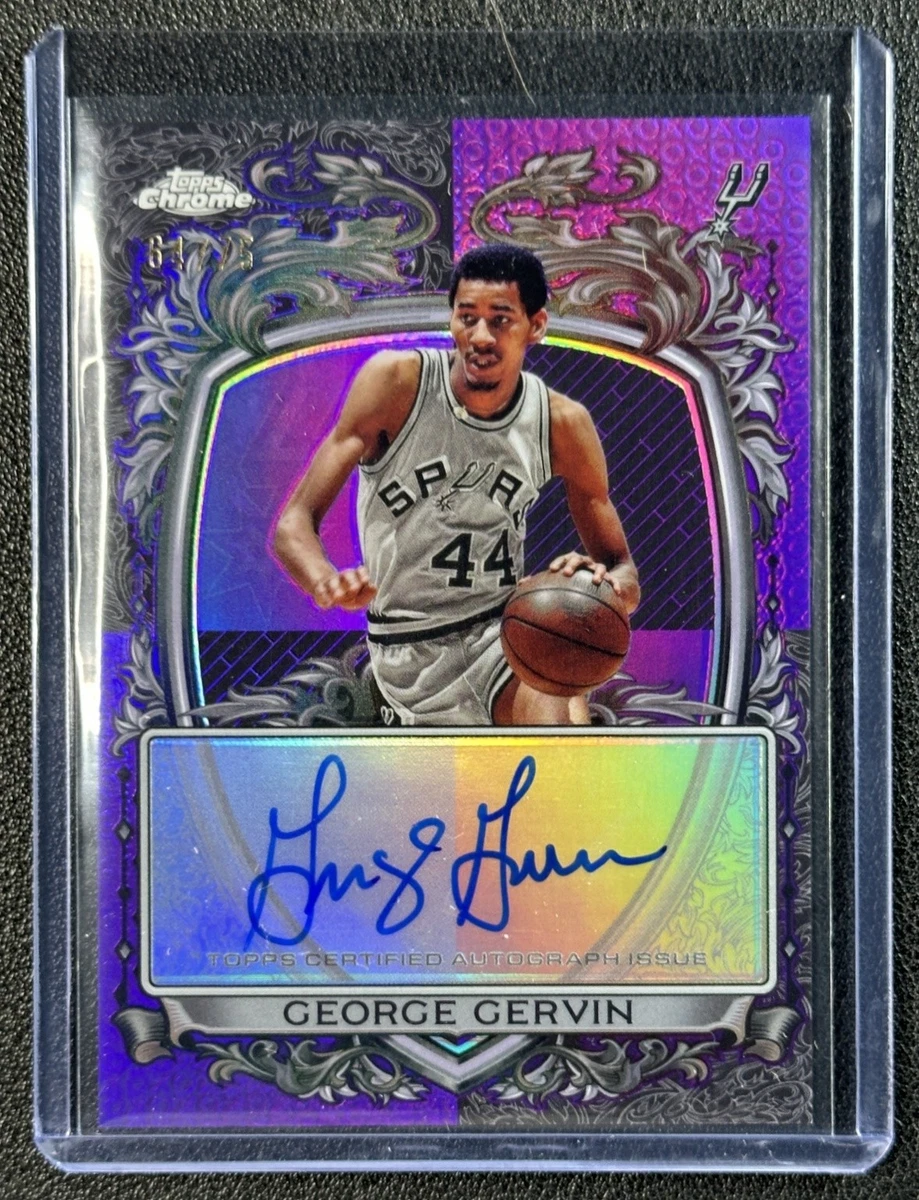 Topps George Gervin Basketball Serial Numbered Sports Trading