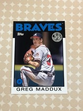 2021 Topps Update Greg Maddux 1986 35th Anniversary #86B-41 Atlanta Braves (E)