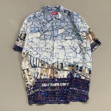 Large Supreme Mosaic Button Shirt