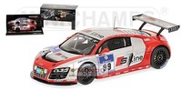 1:43 Minichamps Audi R8 Lms Nurburgring 2010 437101999 Modellbau