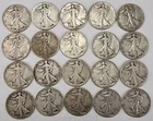 90% Silver Walking Liberty Half Dollars Roll of 20 $10 Face Value 1918-1946  WL1