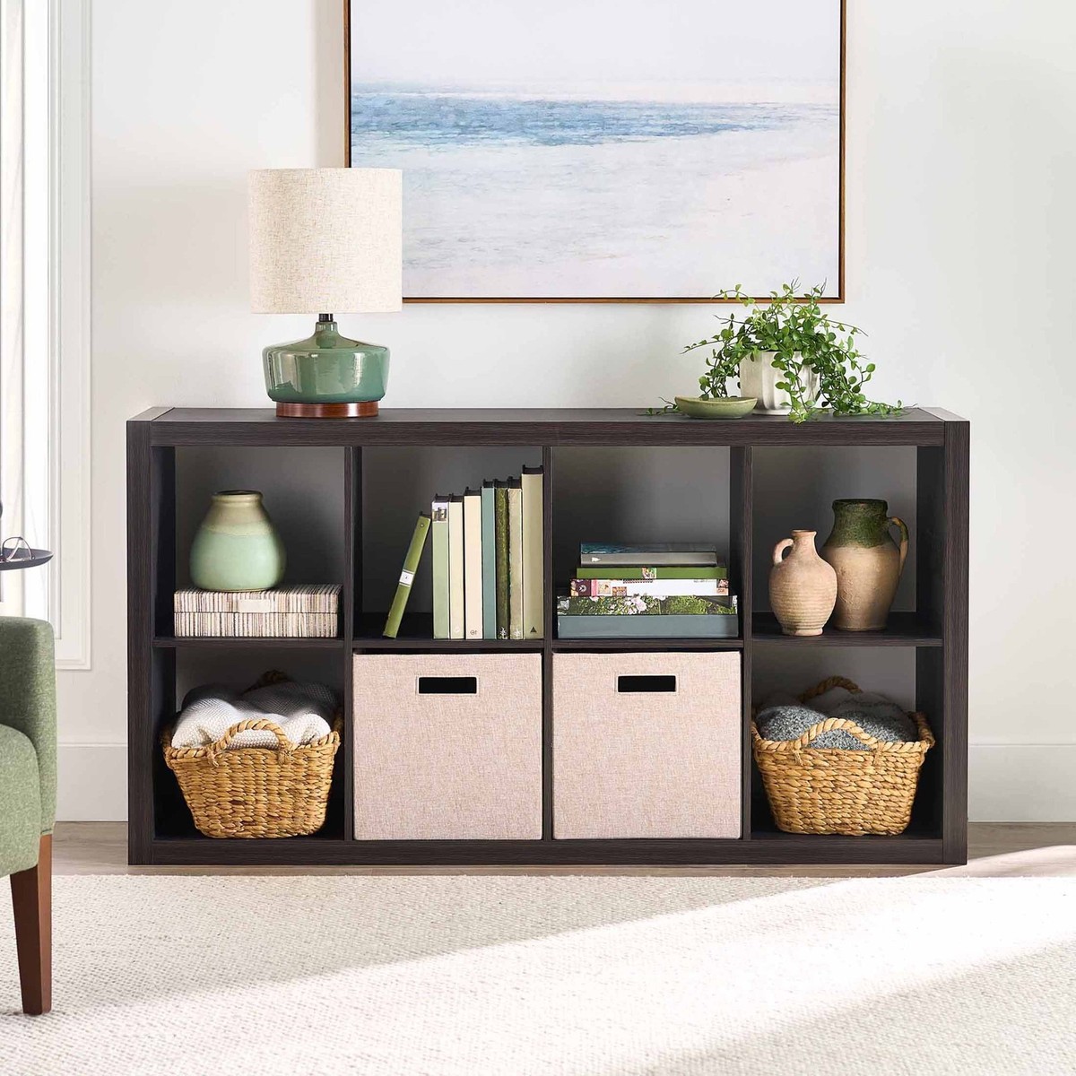 8 Cube Storage Open Bookshelf Bookcase Vertical or Horizontal
