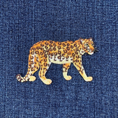 #ad Leopard Applique Patch Embroidered Cougar Cheetah Panther Badge 3 3 8quot; Iron On $6.99