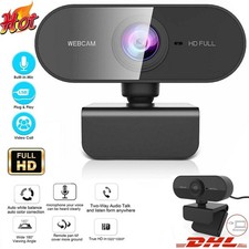 Webcam Webkamera USB Full HD 1080P Autofokus Mikrofon Windows Android PC Laptop