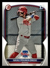 Nikau Pouaka-Grego 2023 Bowman Prospect 1st #BP-89 Phillies ROOKIE *001