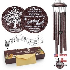 Memorial Gifts for Loss of 25'' Memorial Wind Chimes for Loss of Father, Dad