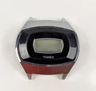 Vintage Timex Digital Watch Quartz Silver Tone