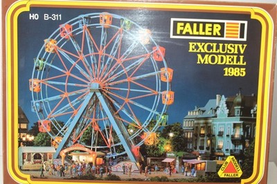 FALLER B-311 Exclusive Model 1985 Ferris Wheel with Motor And Sound Gauge H0 Ob
