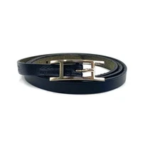Hermes Api Bracelet Bangle Leather Silver Hardware