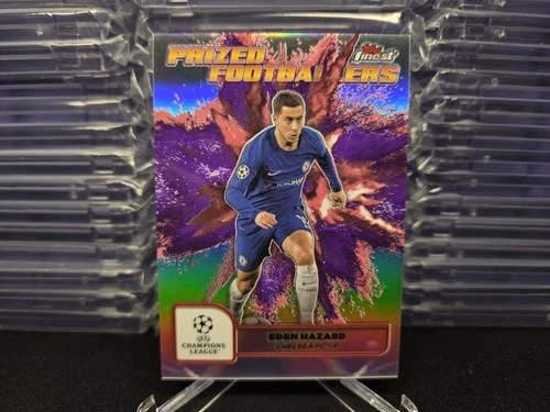 2024-25 Finest UCC Eden Hazard Prized Footballers Fusion Purple-Red #PFF-18