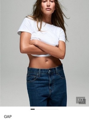 New With Tags GAP x Hailey Bieber Extra Baggy Jeans in Medium Indigo