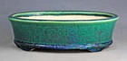 Tokoname Oval Bonsai Pot by Kouyou kiln, #20T30G : 241*170*H70mm